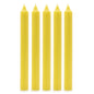 Solid Colour Dinner Candles - Rustic Lemon - Pack of 5