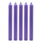 Solid Colour Dinner Candles - Rustic Lilac - Pack of 5
